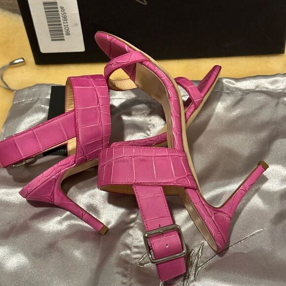 Giuseppe Zanotti coline croc embroidered Leather sandals in ficus size 7 - Picture 12 of 14
